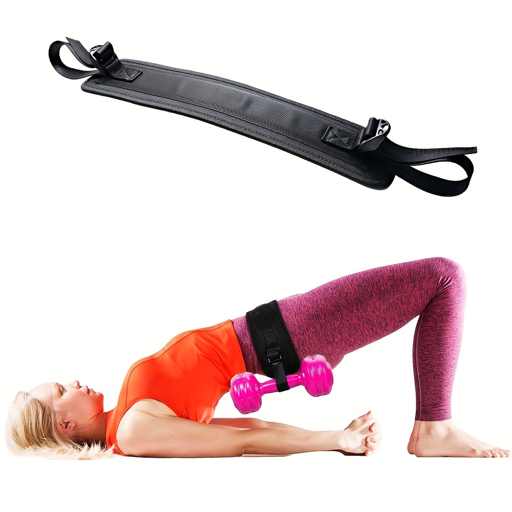 1pc Adjustable Soft Dumbbell Lifting Strap Hip Thrusting Belt - Enhance Squat, G - Picture 7 of 7