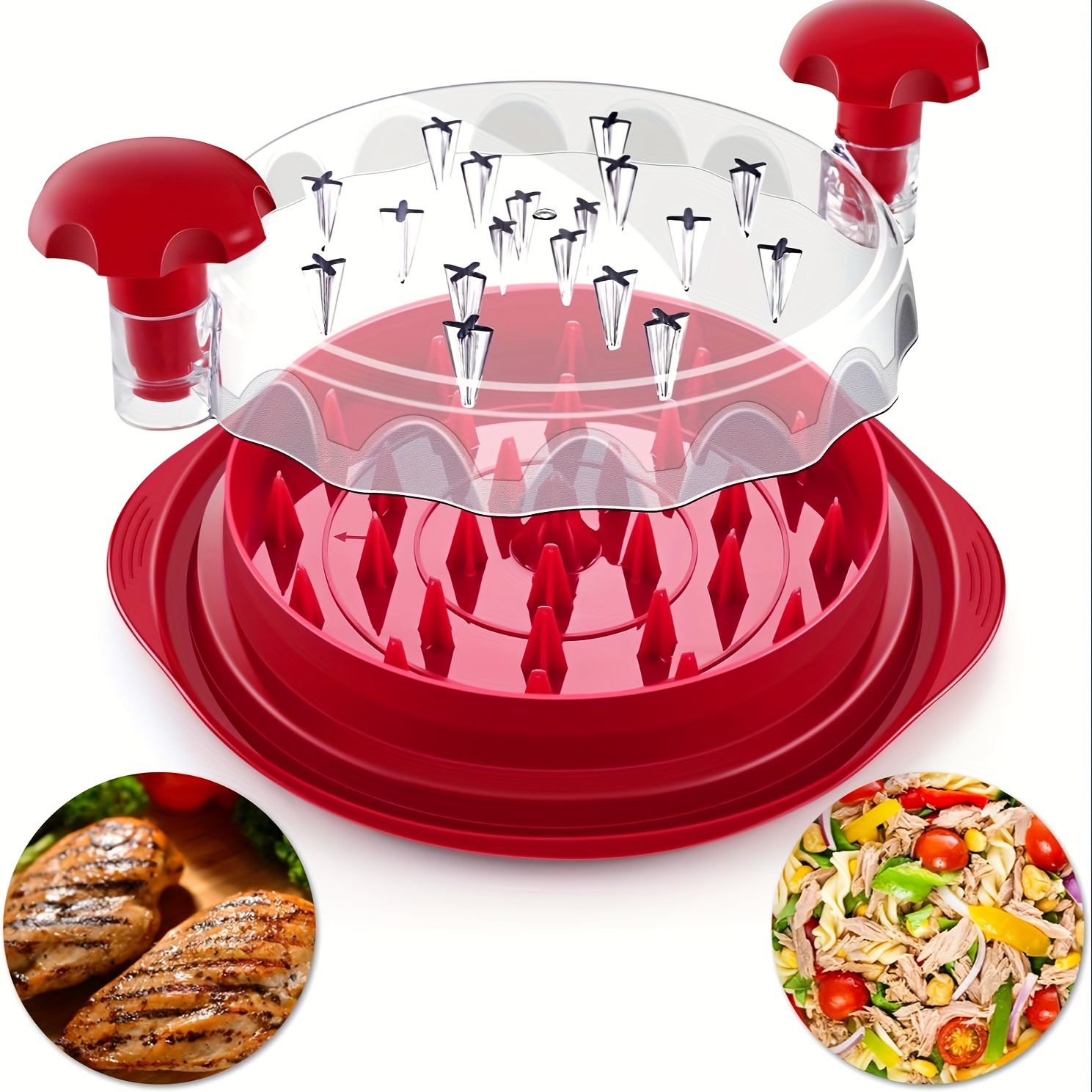 Pro Large Chicken Shredder Tool - Effortless Meat Shredding with Visible Results