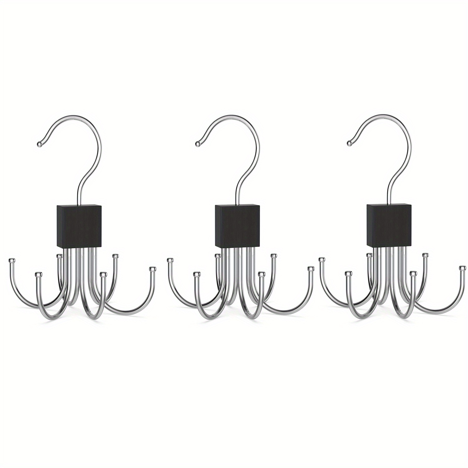 2Pcs/3 Pcs Belt Hanger for Closet, Hanging Holder Storage Hook for Belt, 360° R - Picture 11 of 11