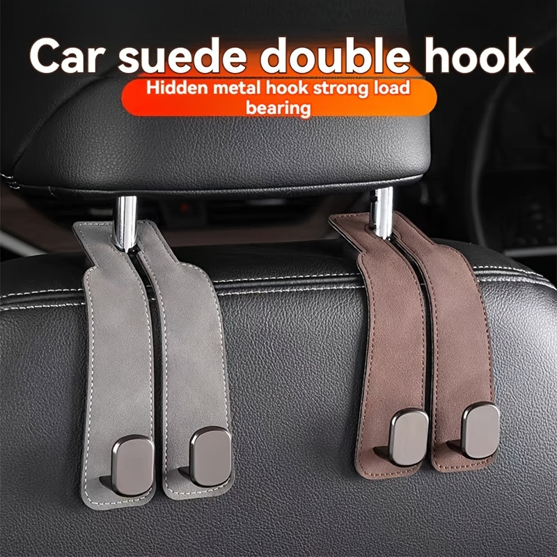 Car Seat Headrest Hooks Car Dual Headrest Wallet Hooks Car Rear Seat Headrest Ho - Picture 1 of 13