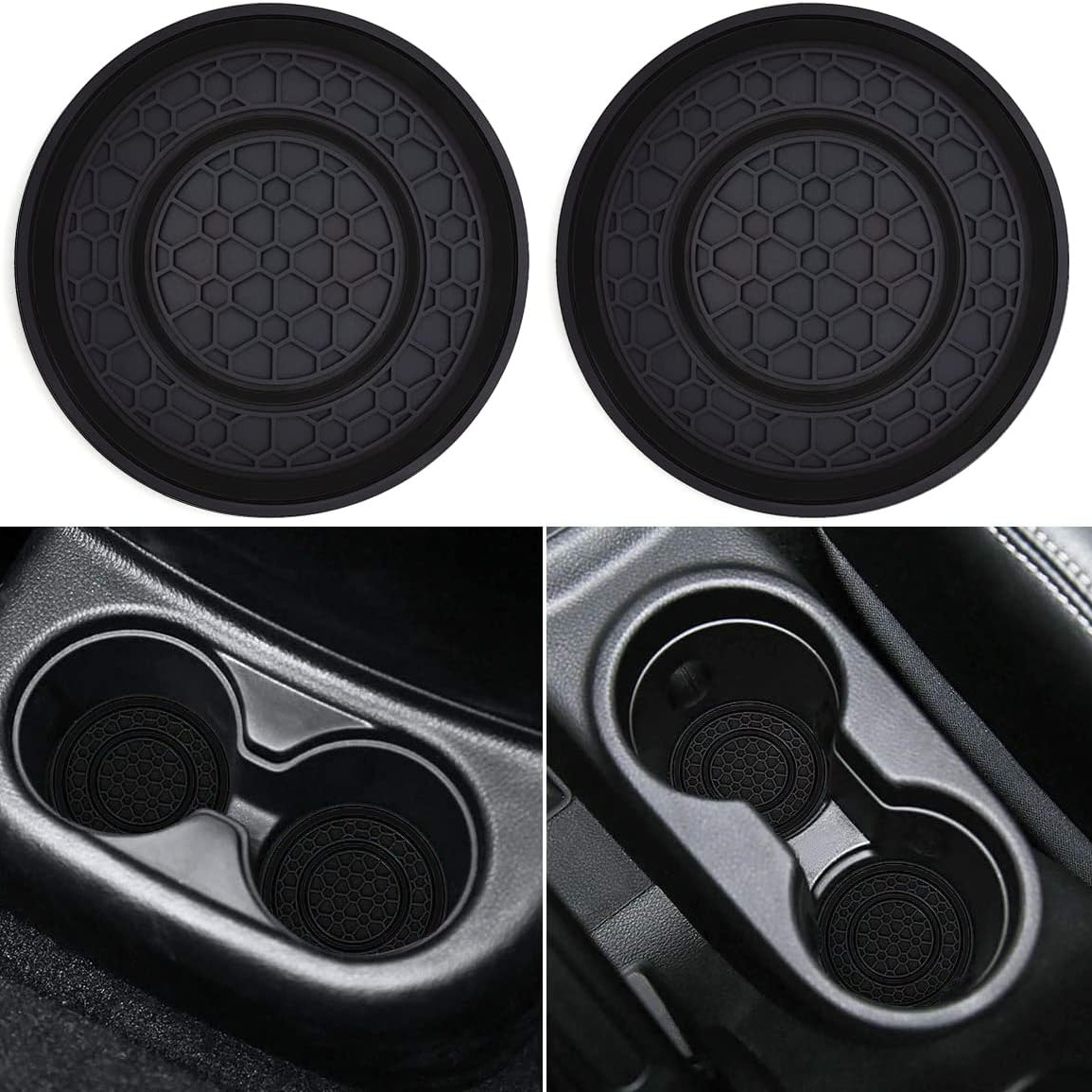 2.75ft Two-Pack Premium Silicone Universal Car Center Control Coaster - Non-Slip - Picture 11 of 14