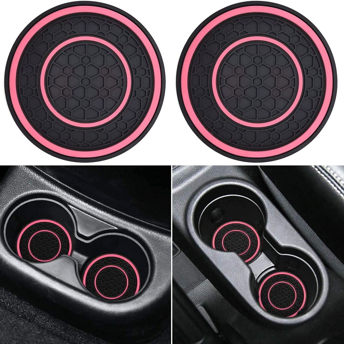 2.75ft Two-Pack Premium Silicone Universal Car Center Control Coaster - Non-Slip - Picture 13 of 14