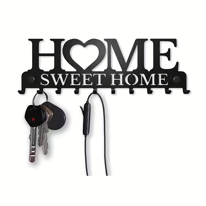 1pc Vintage Decor Key Holder - Wall Mount Metal Hanger for Front Door, Kitchen, 