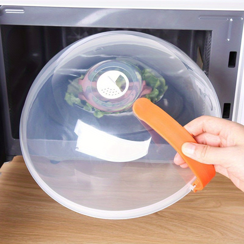 1pc Premium Splash-Proof Food Cover - Cooking Utensils with Handle for Microwave - Picture 10 of 10