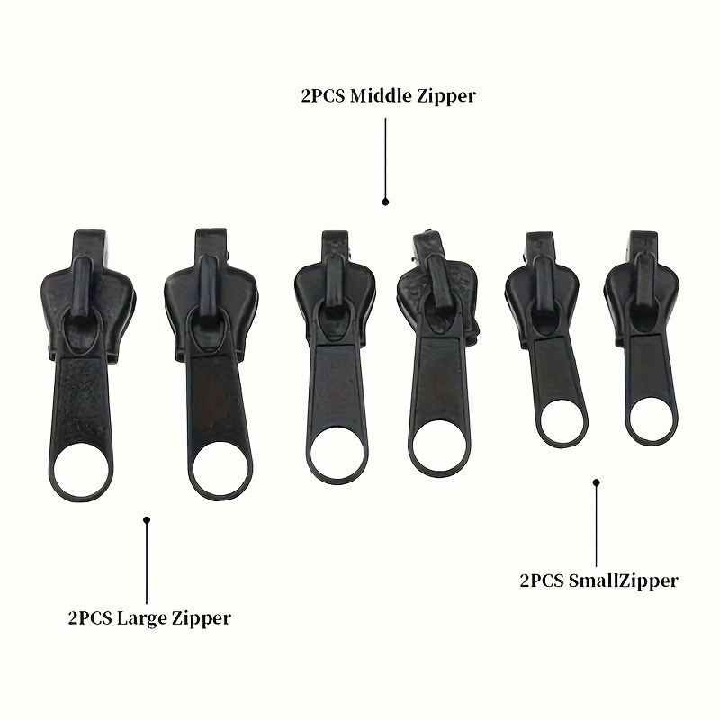 6pcs Instant Zipper Repair Kit - Effortless Revival Solution with Easy-to-Open,