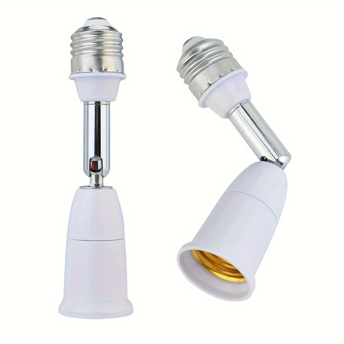 Versatile 5.5" Light Socket Extender - E26/E27, Adjustable 90° Vertical & 360° - Bild 1 von 7