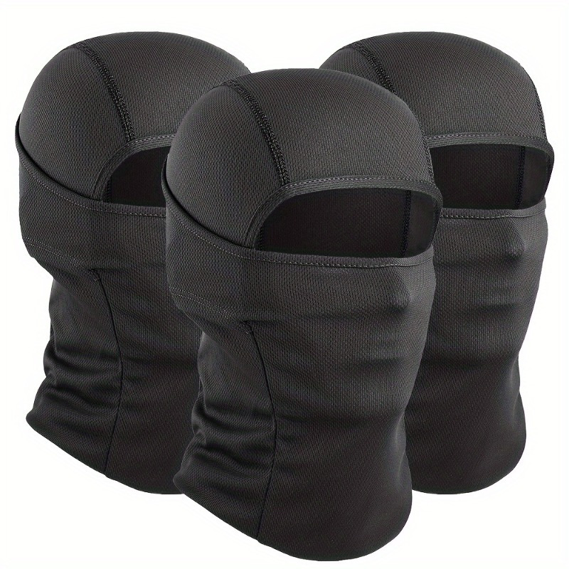 Máscara de pasamontañas 3 piezas para protección UV, forro transpirable para casco de motocicleta, camuflaje - Imagen 11 de 15