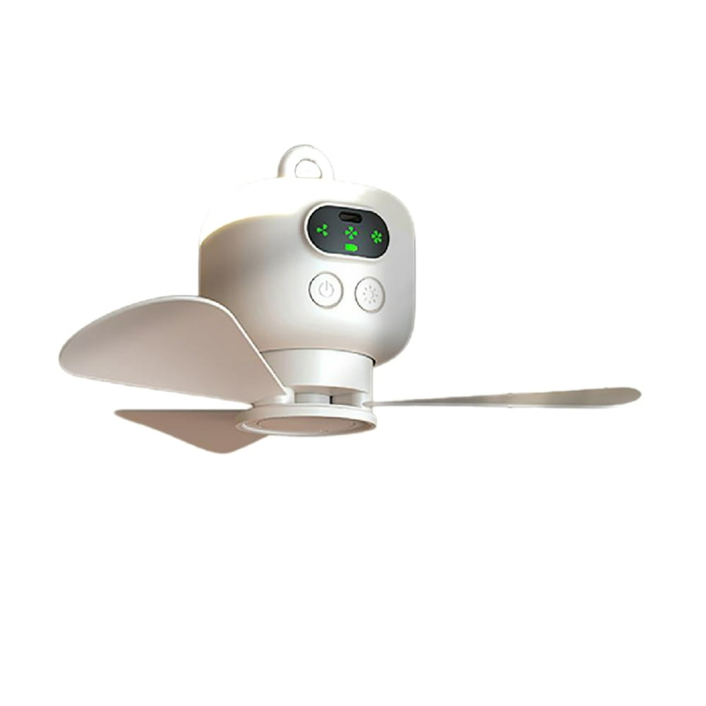 Battery Operated Tent Fan USB Ceiling Fan 4 Speed Hangings Fan with Light - Picture 11 of 22