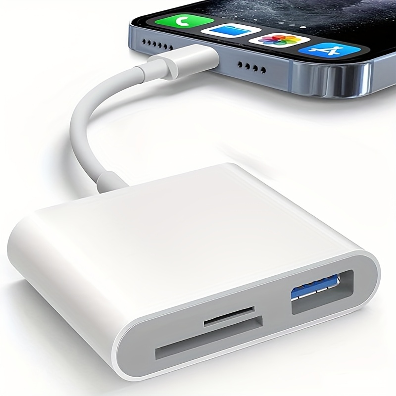 USB C to SD Card Reader, an Adapter Featuring SD USB 3 Ports, a USBC Memory Card - Picture 7 of 8