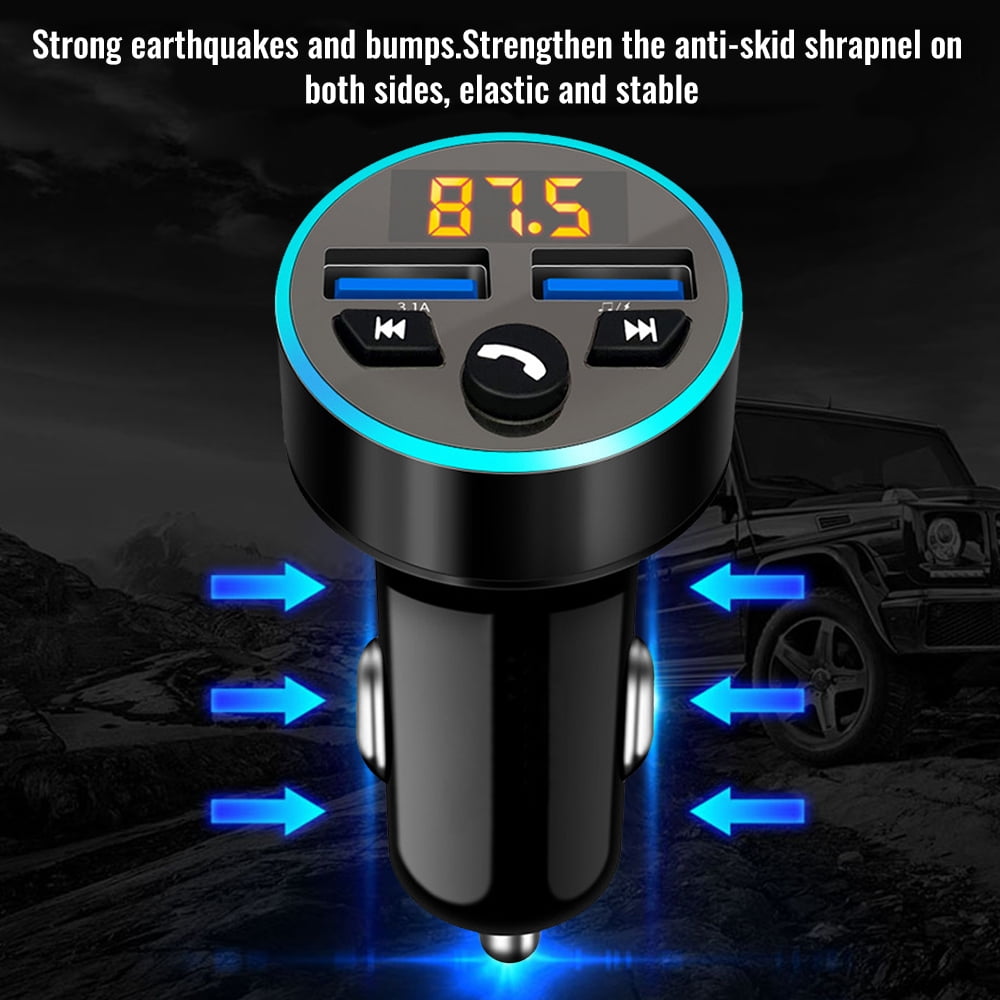 Ikoopy USB Car Wireless Bluetooth FM Radio Transmitter Car MP3 Radio Charger Ada - Afbeelding 11 van 14