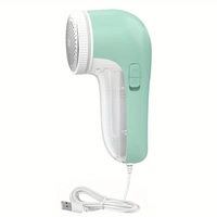 USB Powered Fabric Shaver & Lint Remover, 3 Blade Electric Clothes Shaver for Sweaters, Blankets, Couches, No Battery Needed, Portable & Powerful for Men or Women (Home & Travel Use)