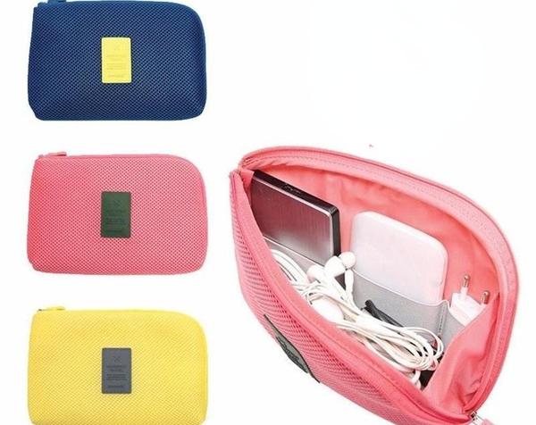 Portable Kit Case Storage Bag Digital Gadget Devices USB Cable Earphone Pen bag