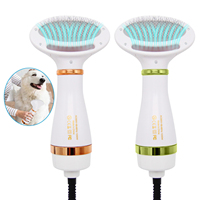 Pet Dog Hair Dryer 2-in-1 Cat Dog Dryer Grooming And Care Adjust Temperature Low Noise Pet Brush For Long and Short Dog Supplies