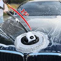 Car Cleaning Brush Mop Kit Wash Brush Chenille Microfiber Car Wash Brush Telescopic Long Handle Cleaning Mop Car Cleaning Tool