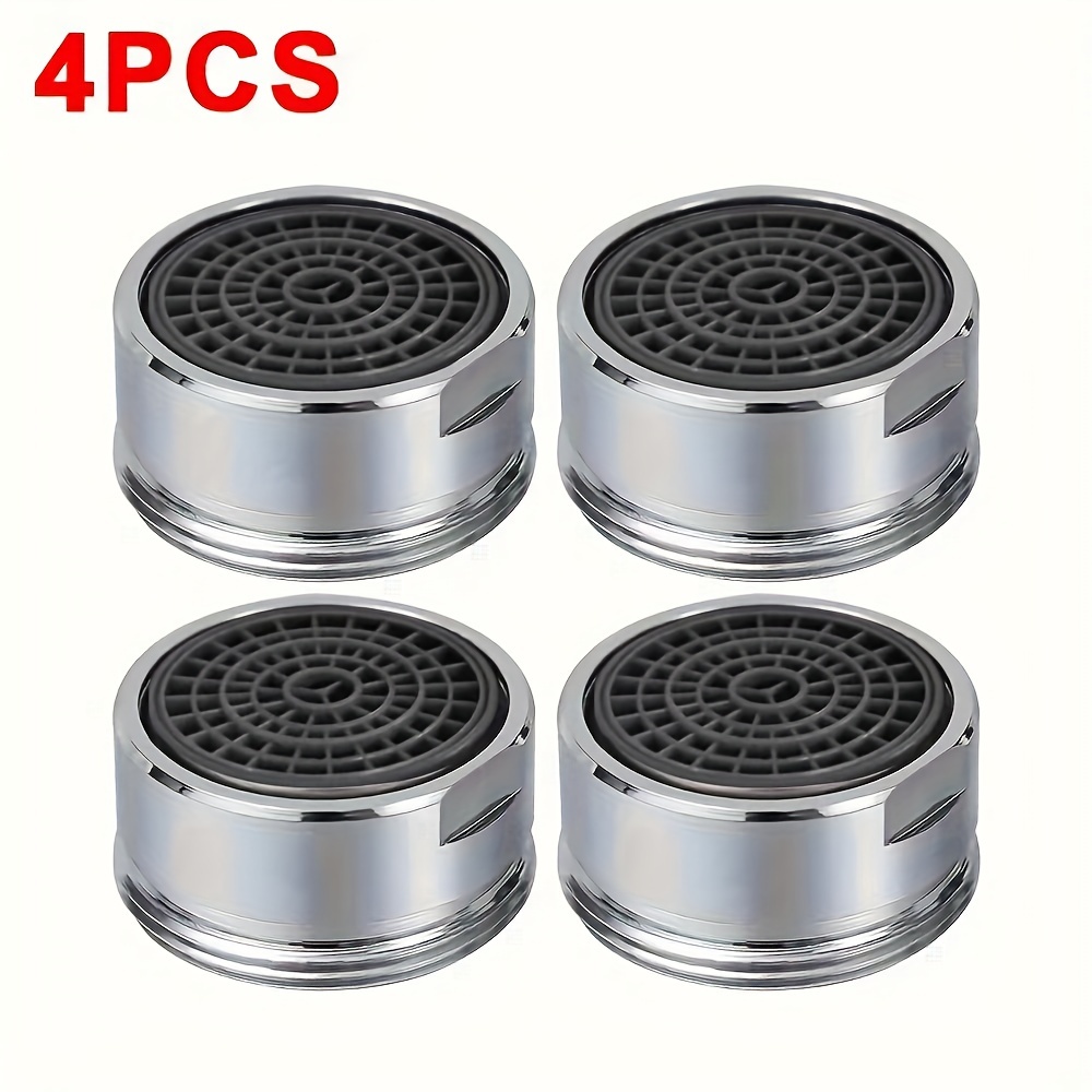 4pcs Premium Brass Faucet Aerator - Kitchen Sink Aerators for Water-Saving, Easy