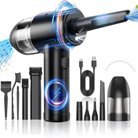 Compressed-Air-Duster-Air-Blower- 110000RPM Air Duster & Vacuum Cleaner 2 in 1- Keyboard Cleaner - no Canned air Dusters