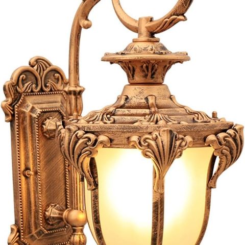 De Parede Externa Retrô, Luminária De Parede Externa À Prova D'água, Arandela De Parede De , Lanterna De Parede Com Sombra De Vidro,  Externas Para Garagem, Varanda