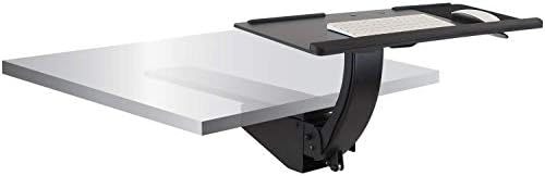 de teclado para sentar, altura ajustável sob a mesa teclado e gaveta do , design de movimento  com 33,4 polegadas de ajuste vertical, plataforma de 67,3 cm de largura